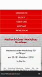 Mobile Screenshot of maskenbildner-werkstatt.de